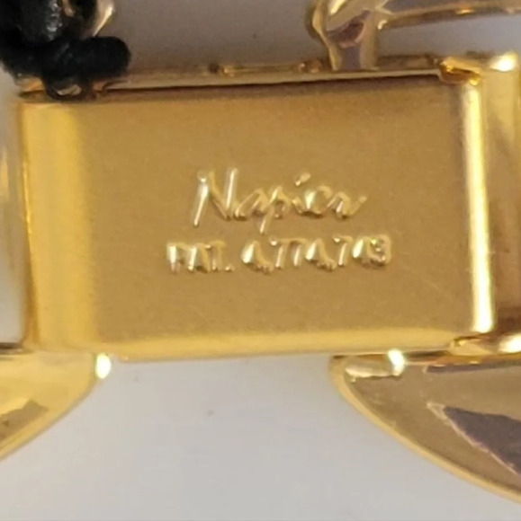 Vintage Napier Necklace • Goldtone • Chainlink • Choker • New w/ Tags - Picture 5 of 5